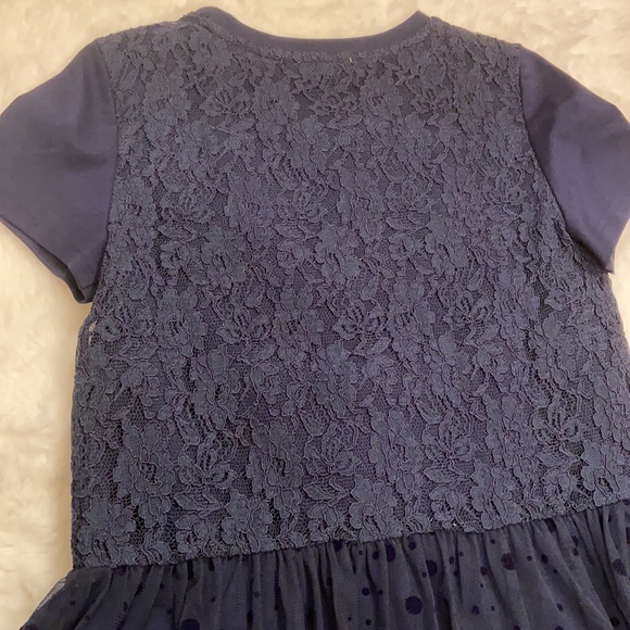 Oasis Lace Polka Dot Mesh and Lip Embellished Top - Picture 6 of 8